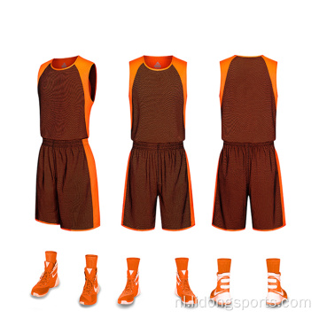 2022 Beste basketbal jersey ontwerp groothandel lege basketbal jerseys